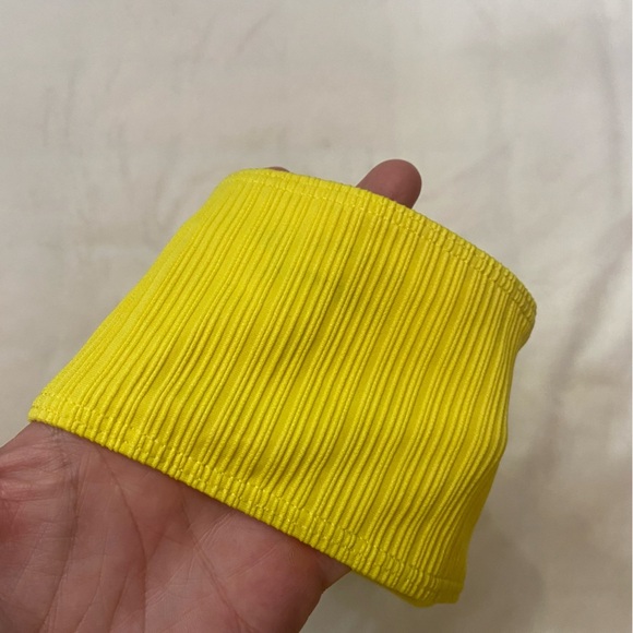 New! Frankie’s Bikini’s *flaw* jean plisse bandeau top strapless 1082 - Picture 5 of 9